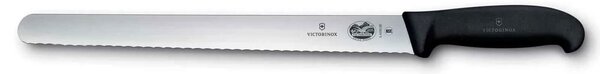 Μαχαίρι τεμαχισμού Victorinox Fibrox οδοντωτό με μήκος λεπίδας 25cm - Black