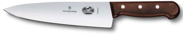 Μαχαίρι σεφ Victorinox με εξτρα φαρδιά λάμα, ξύλινη λαβή και μήκος λεπίδας 20cm - Σε ειδική συσκευασία δώρου