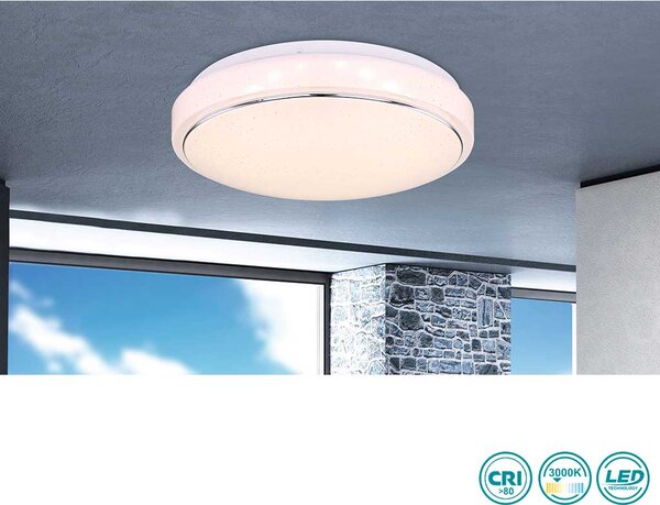 Φωτιστικό Οροφής Globo Lighting Kalle 48408-18 Λευκό