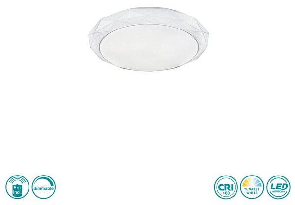 Φωτιστικό Οροφής Globo Lighting Andi 48304CCT Λευκό