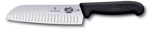 Μαχαίρι Santoku Victorinox Fibrox με μήκος λεπίδας 17cm - Black