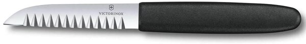 Μαχαίρι διακόσμησης Victorinox με οδόντωση 4mm και μήκος λεπίδας 8.5cm - Black