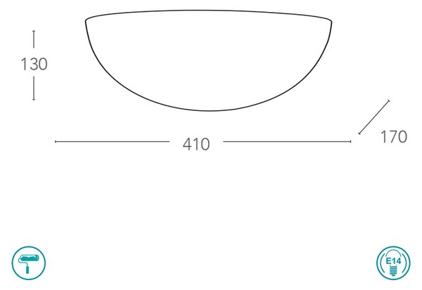 Απλίκα Intec Abel-AP 8031440362153 Γύψινη