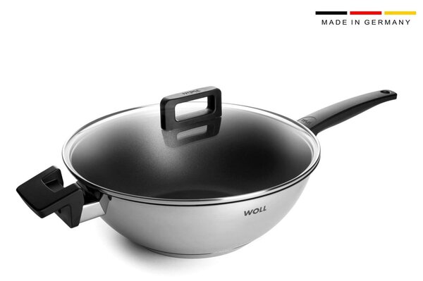Τηγάνι Wok Woll Concept με αντικολλητική επίστρωση, αποσπώμενη λαβή και διάμετρο 30cm