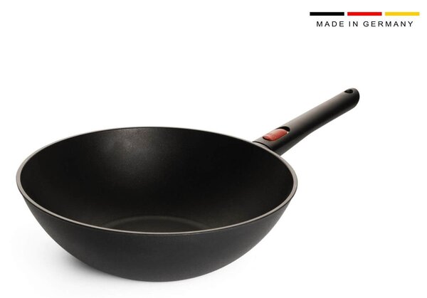 Τηγάνι Wok Woll Eco Lite QXR με αντικολλητική επίστρωση, αποσπώμενη λαβή και διάμετρο 30cm
