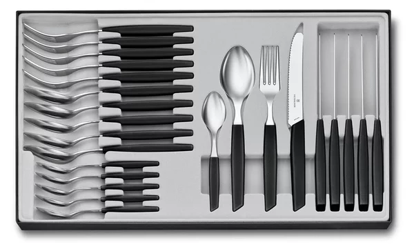 Σετ Μαχαιροπίρουνα Victorinox Swiss Modern - Black - 24 τεμάχια