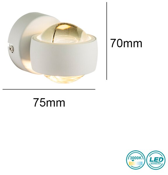 Απλίκα Globo Lighting Randi 78293 Λευκή