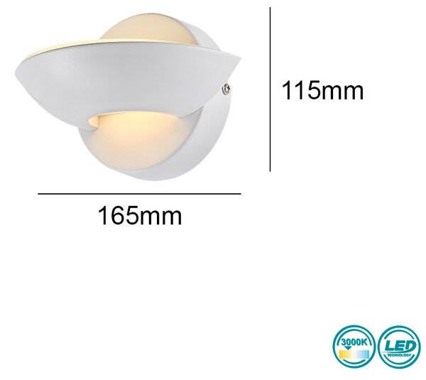 Απλίκα Globo Lighting Sammy 76003 Λευκό