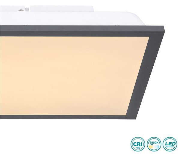 Φωτιστικό Οροφής Globo Lighting Doro 416080D1 Γκρι