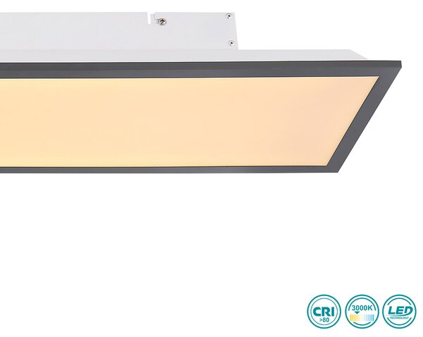 Φωτιστικό Οροφής Globo Lighting Doro 416080D4 Γκρι