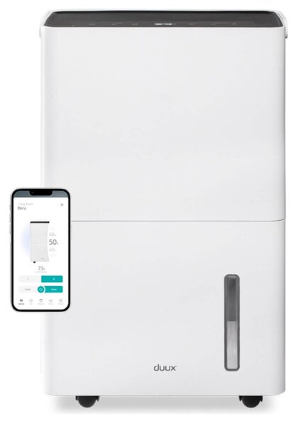 Αφυγραντήρας Duux Bora Smart DXDH20 με λειτουργία στεγνώματος, Wi-Fi και ικανότητα αφύγρανσης 20 λίτρα / ημέρα - White