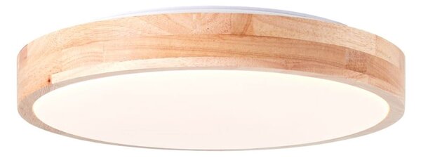 Φωτιστικό Οροφής Απλίκα Slimline Brilliant, με λαμπτήρα LED και διαστάσεις 34x34x3.6cm - Απόχρωση Ξύλου