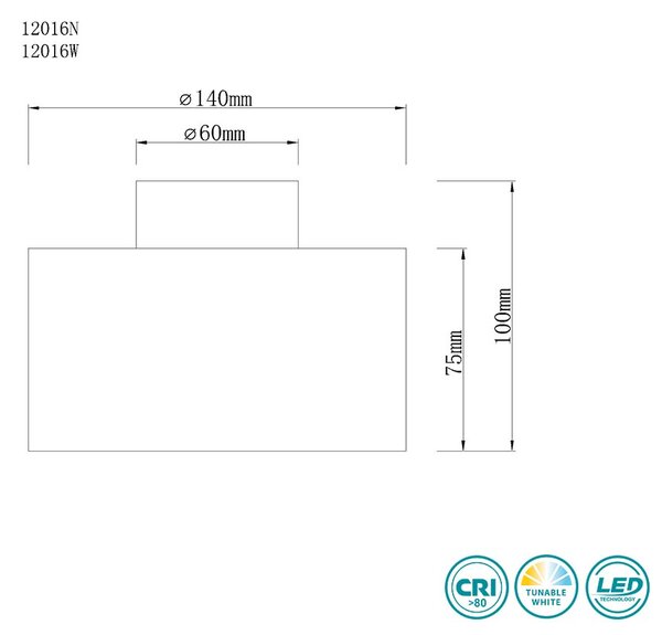 Φωτιστικό Οροφής Globo Lighting Jenny 12016W Λευκό