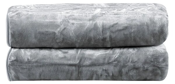 Κουβέρτα Βελουτέ Μονή (160x240) Kentia Loft Notte 22 Light Grey