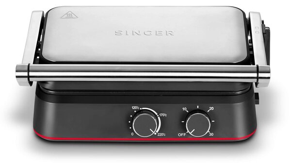 Τοστιέρα Singer Classic SM 1330IN με ισχύ 1500W και χωρητικότητα 2 τοστ - Inox