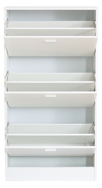 Παπουτσοθήκη Με 3 Ράφια/18 Θέσεων (63x24x120) Spitishop Slimline White