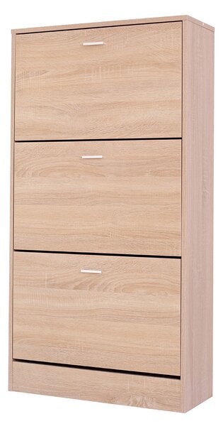 Παπουτσοθήκη Με 3 Ράφια/18 Θέσεων (63x24x120) Spitishop Slimline Natural