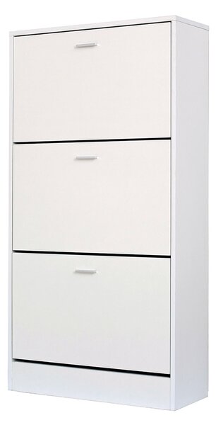 Παπουτσοθήκη Με 3 Ράφια/18 Θέσεων (63x24x120) Spitishop Slimline White