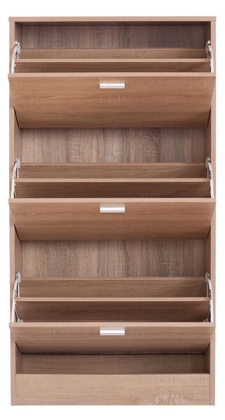 Παπουτσοθήκη Με 3 Ράφια/18 Θέσεων (63x24x120) Spitishop Slimline Natural