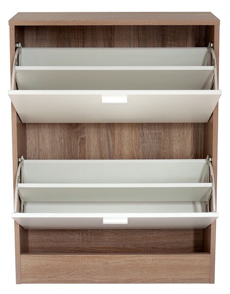 Παπουτσοθήκη Με 2 Ράφια/12 Θέσεων (63x24x80) Spitishop Slimline Natural/White