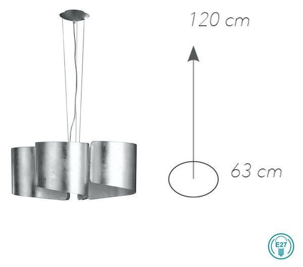 Φωτιστικό Κρεμαστό Fan Europe Imagine-S5-SIL 8031440358156 Χρώμιο