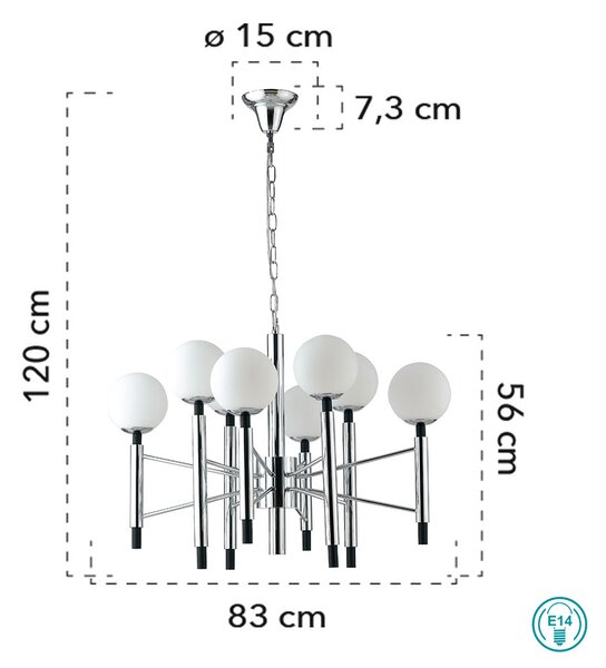 Φωτιστικό Κρεμαστό Fan Europe Hammond-S8 8031414863273