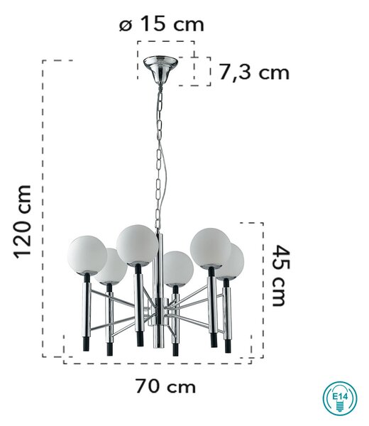 Φωτιστικό Κρεμαστό Fan Europe Hammond-S6 8031414863266