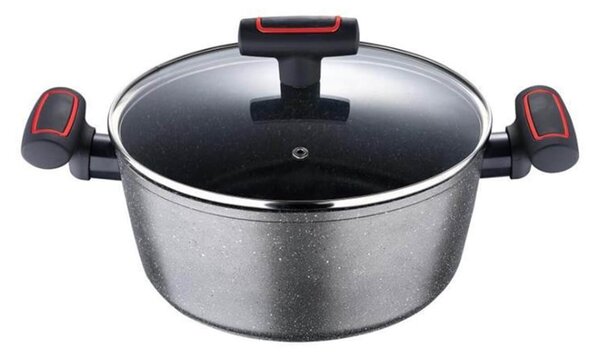 Κατσαρόλα Pyrex Poppy με καπάκι, αντικολλητική επίστρωση, διάμετρο 24cm και χωρητικότητα 4L