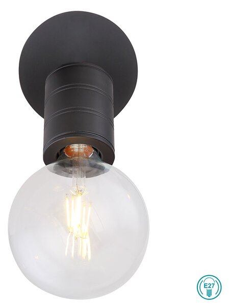 Απλίκα Globo Lighting Hermine 54030-1 Μαύρο