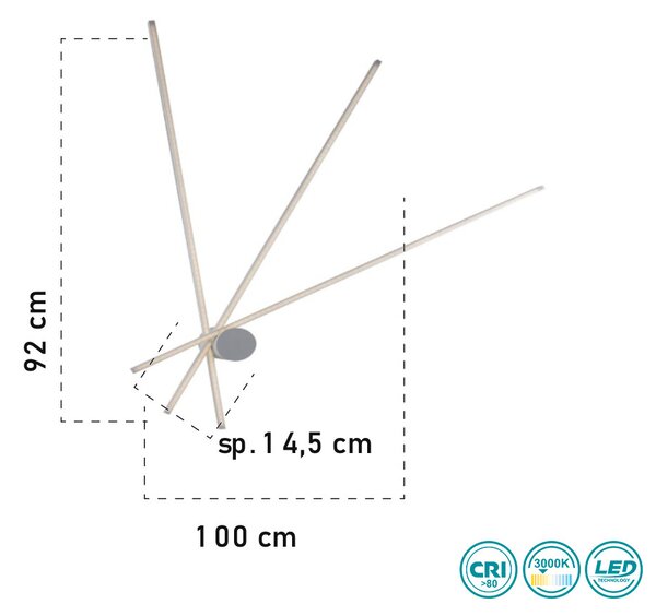 Φωτιστικό Οροφής Fan Europe Shanghai-PL3C BCO 8031414877386 Λευκό Θερμό Λευκό