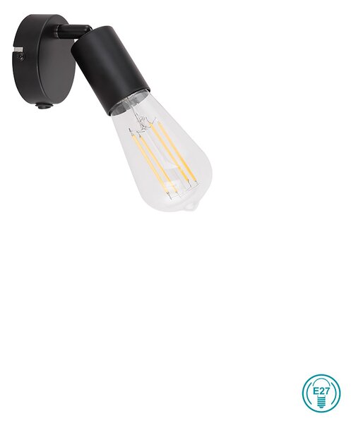 Απλίκα Globo Lighting Martha 54008-1 Μαύρο