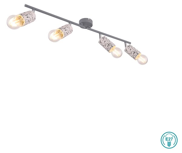 Φωτιστικό Οροφής Globo Lighting Edmund 54011-4 Γκρι