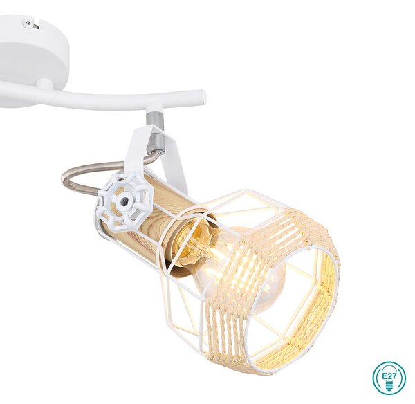 Φωτιστικό Οροφής Globo Lighting Bana 54015-2 Λευκό