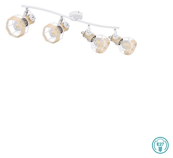 Φωτιστικό Οροφής Globo Lighting Bana 54015-4 Λευκό