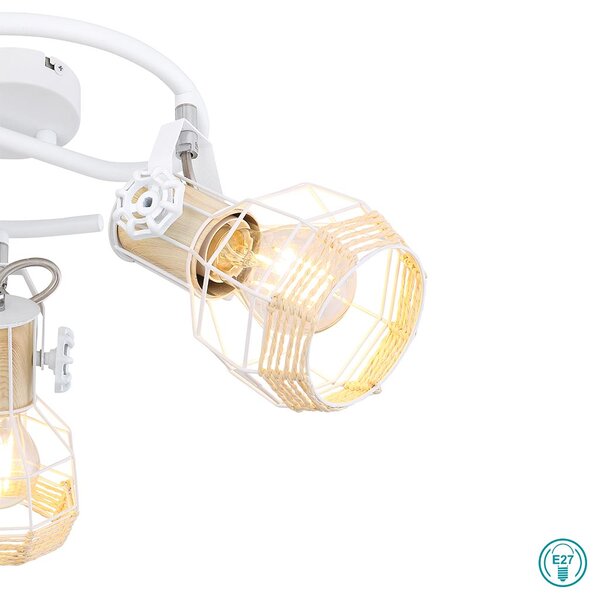 Φωτιστικό Οροφής Globo Lighting Bana 54015-3 Λευκό