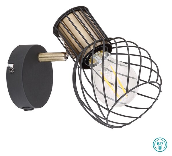 Απλίκα Globo Lighting Argusto 54013-1 Μαύρο