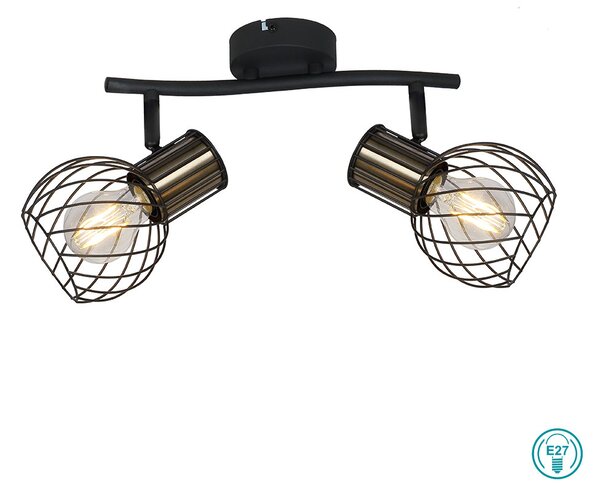 Φωτιστικό Οροφής Globo Lighting Argusto 54013-2 Μαύρο