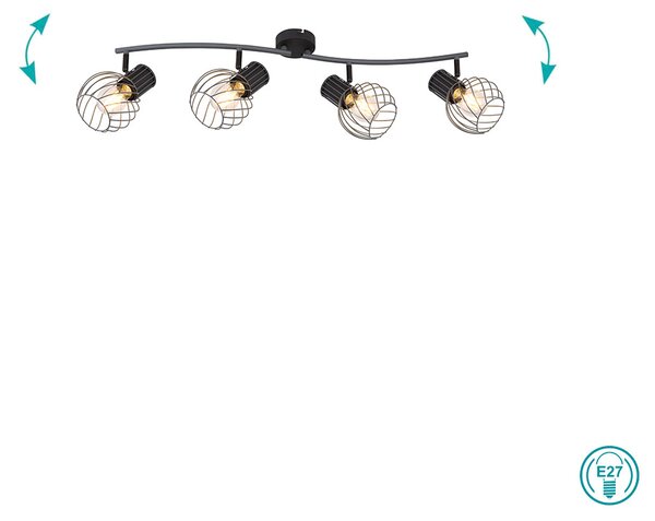 Φωτιστικό Οροφής Globo Lighting Beverone 54054-4