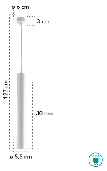 Φωτιστικό Κρεμαστό Fan Europe Fluke-S30 BCO 8031414875597 Λευκό