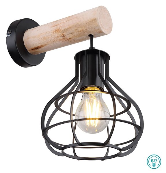 Απλίκα Globo Lighting Clastra 15388W Μαύρο