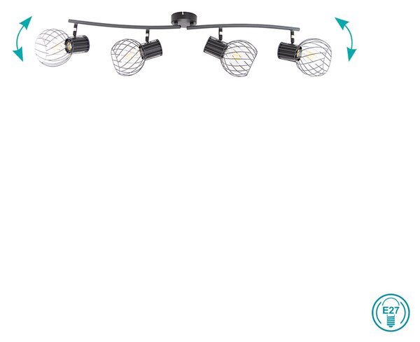 Φωτιστικό Οροφής Globo Lighting Beverone 54054-4