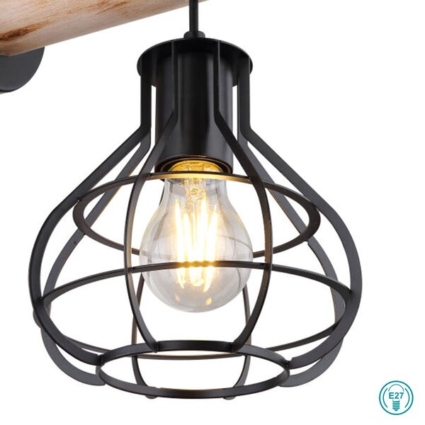 Απλίκα Globo Lighting Clastra 15388W Μαύρο