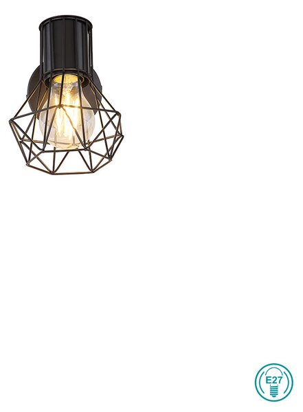 Απλίκα Globo Lighting Priska 54017-1 Μαύρο