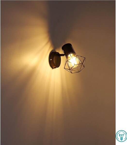 Απλίκα Globo Lighting Priska 54017-1 Μαύρο