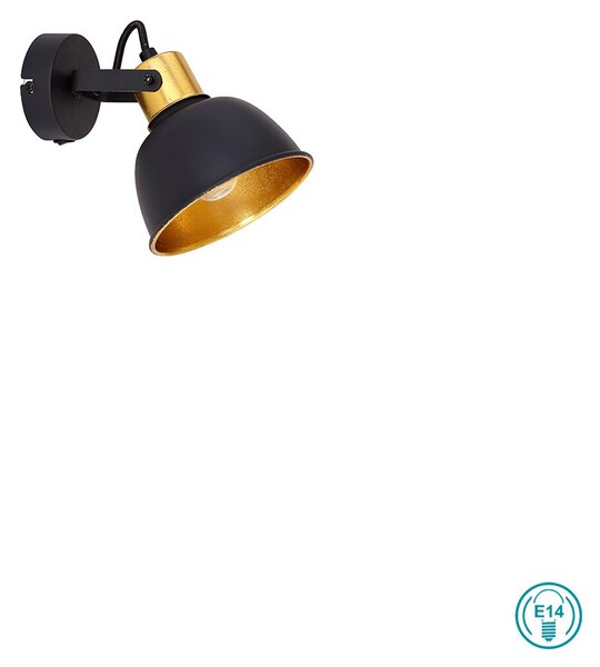 Απλίκα Globo Lighting Fillo 54655-1 Μαύρο