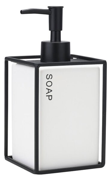 Dispenser Μπάνιου 450ml (8.5x8.5x18.5) Estia Cage Λευκό 02-30018