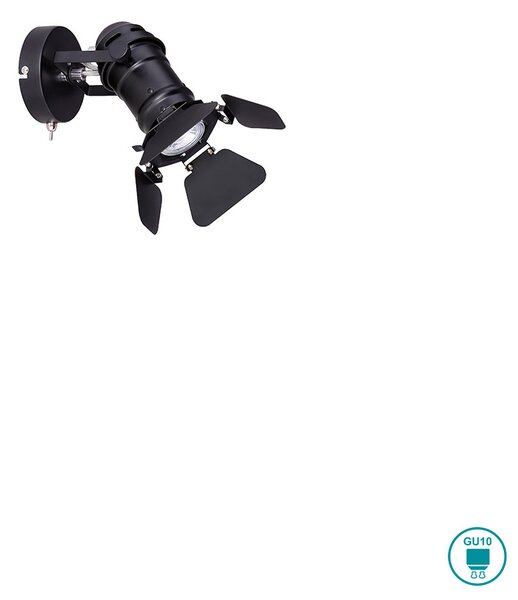 Απλίκα Globo Lighting Egon 54650-1B Μαύρο
