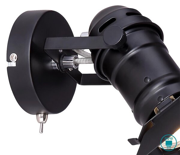 Απλίκα Globo Lighting Egon 54650-1B Μαύρο