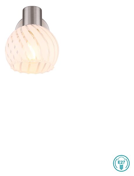 Απλίκα Globo Lighting Willy 54025-1 Νίκελ Ματ