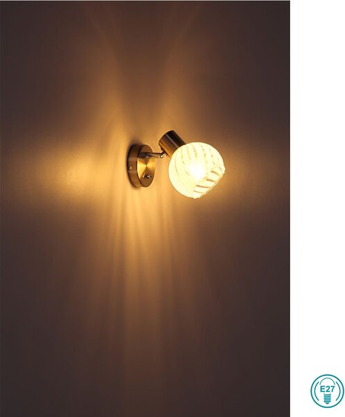 Απλίκα Globo Lighting Willy 54025-1 Νίκελ Ματ